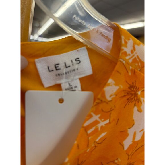 Le Lis Collection Womens Orange & White Floral Crop Top And Skirt Set Size L - Picture 4 of 4